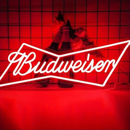 Neonschild bier budweiser - neonschild,