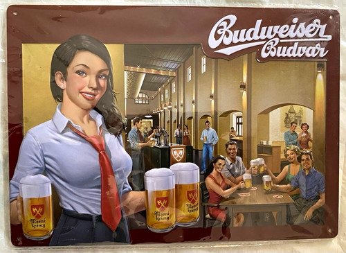 Budweiser budvar metall - budweiser,