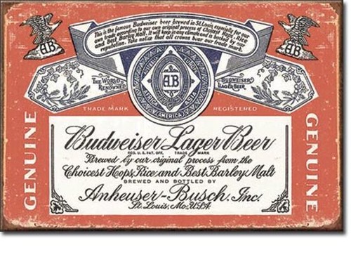 Budweiser bier vintage design - budweiser,