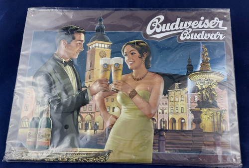Budweiser bier blechschild - budweiser,