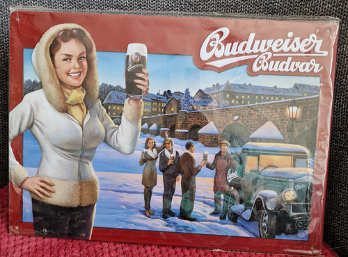 Blechschild budweiser bier - budweiser, 30