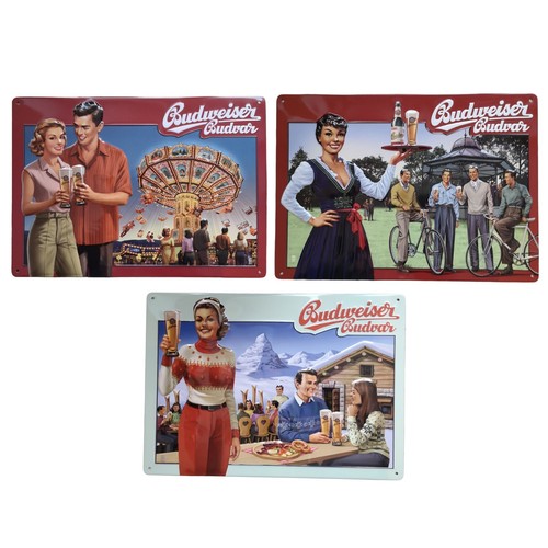 Budweiser blechschild - budweiser,