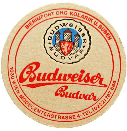 Alter bierdeckel budweiser - alter,