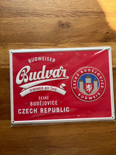Blechschild budweiser budvar - budweiser,