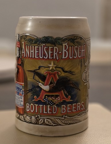 Vintage budweiser bierkrug - budweiser,