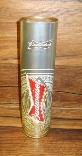 Bierflasche aus alu - alu, budweiser