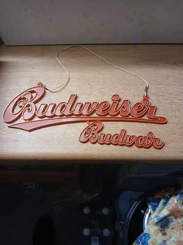 Schild biermarke budweiser - biermarke,