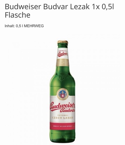 Budweiser budvar original - budweiser, x